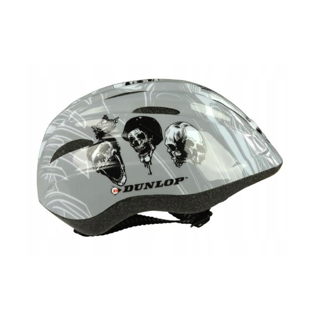 Dunlop Kids Helmet 48-52cm - Gray Skulls