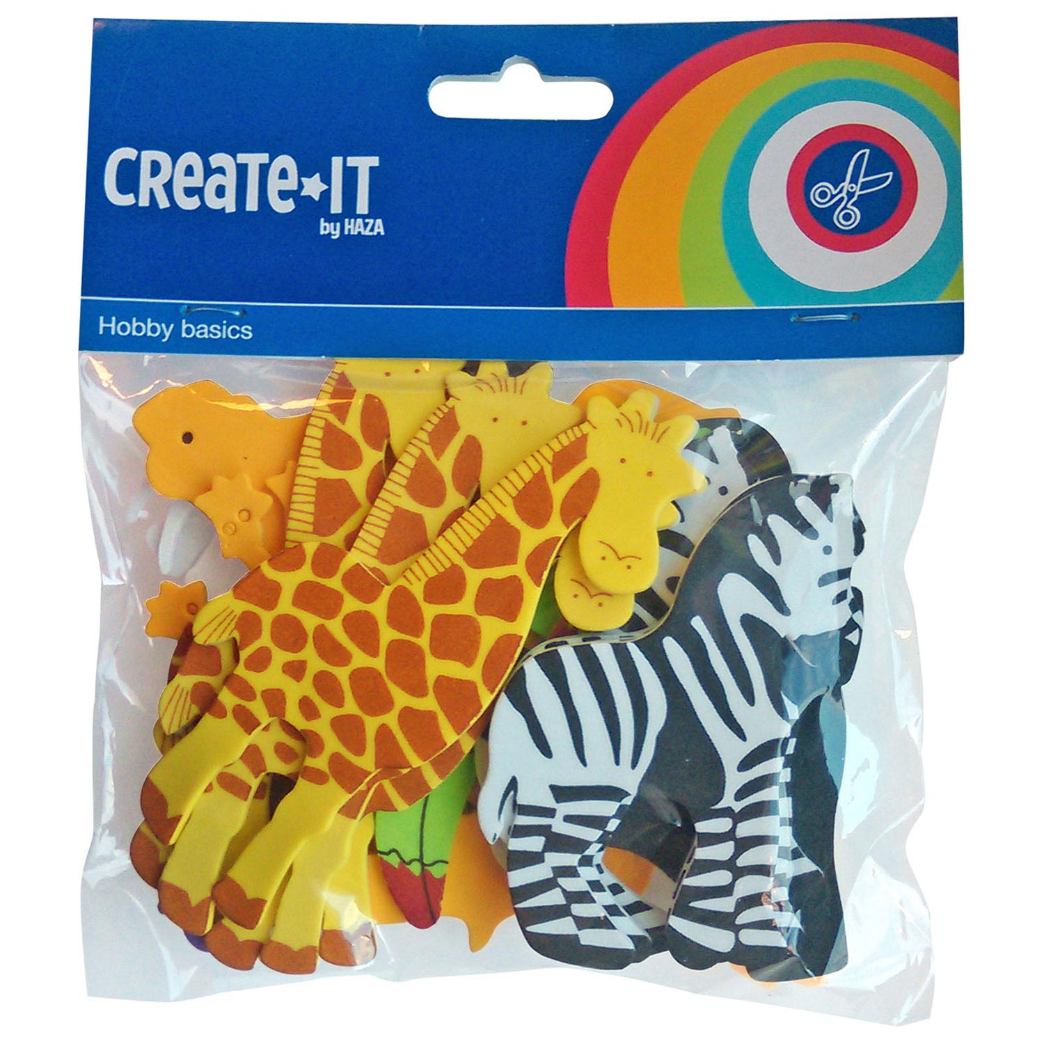 Create-it Adhesive Foam Jungle Animals