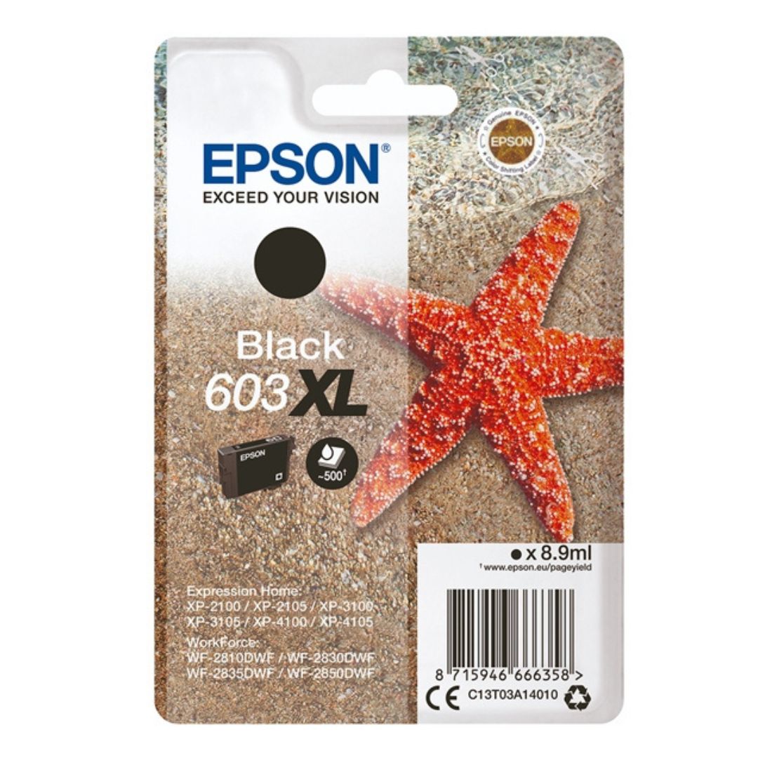 Epson Starfish Ink Cartridge 603 XL - Black 8.9ml