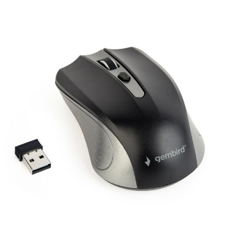 Gembird Wireless Optical Mouse - Space grey/Black