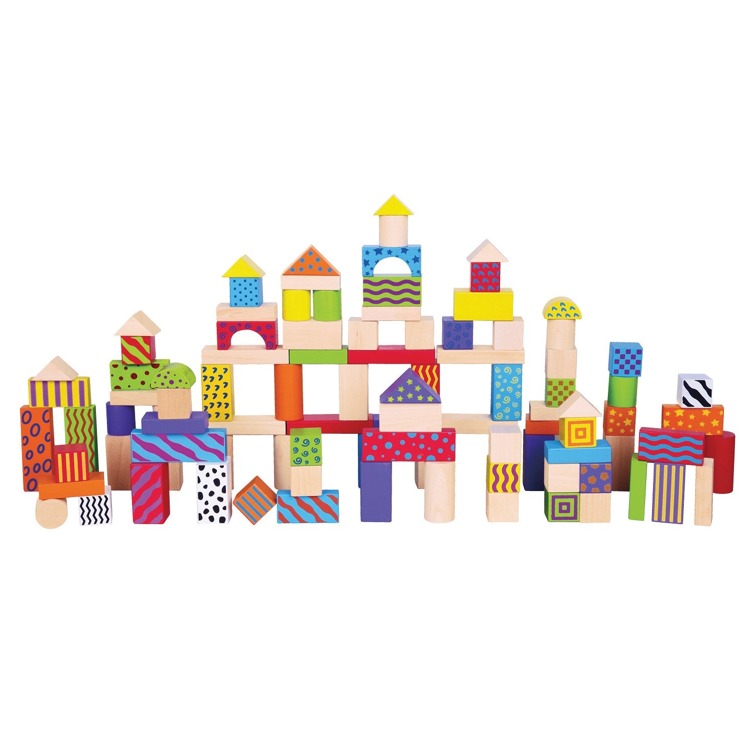 New Classic Toys Building Blocks in a drum - 100 pcs.