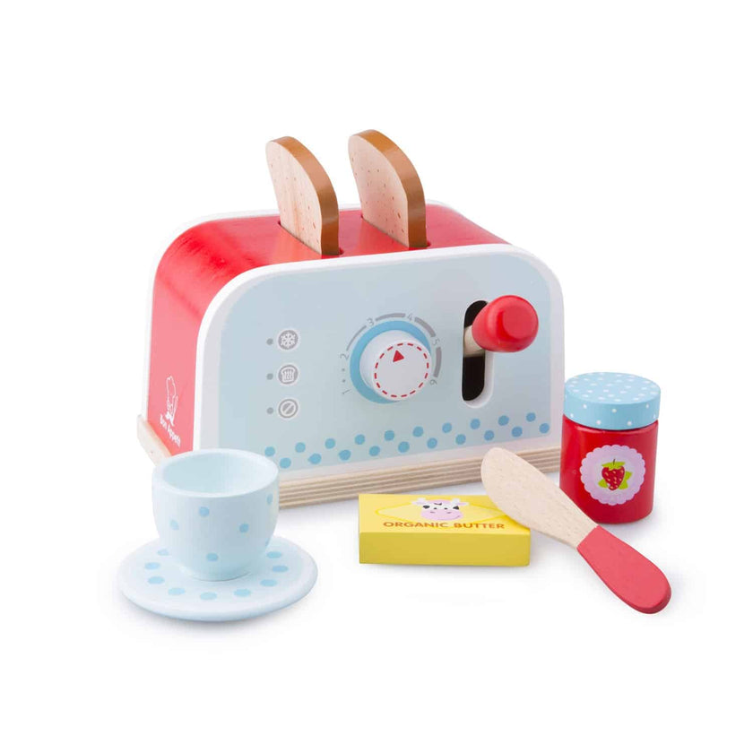 New Classic Toys - Toaster Set, Red