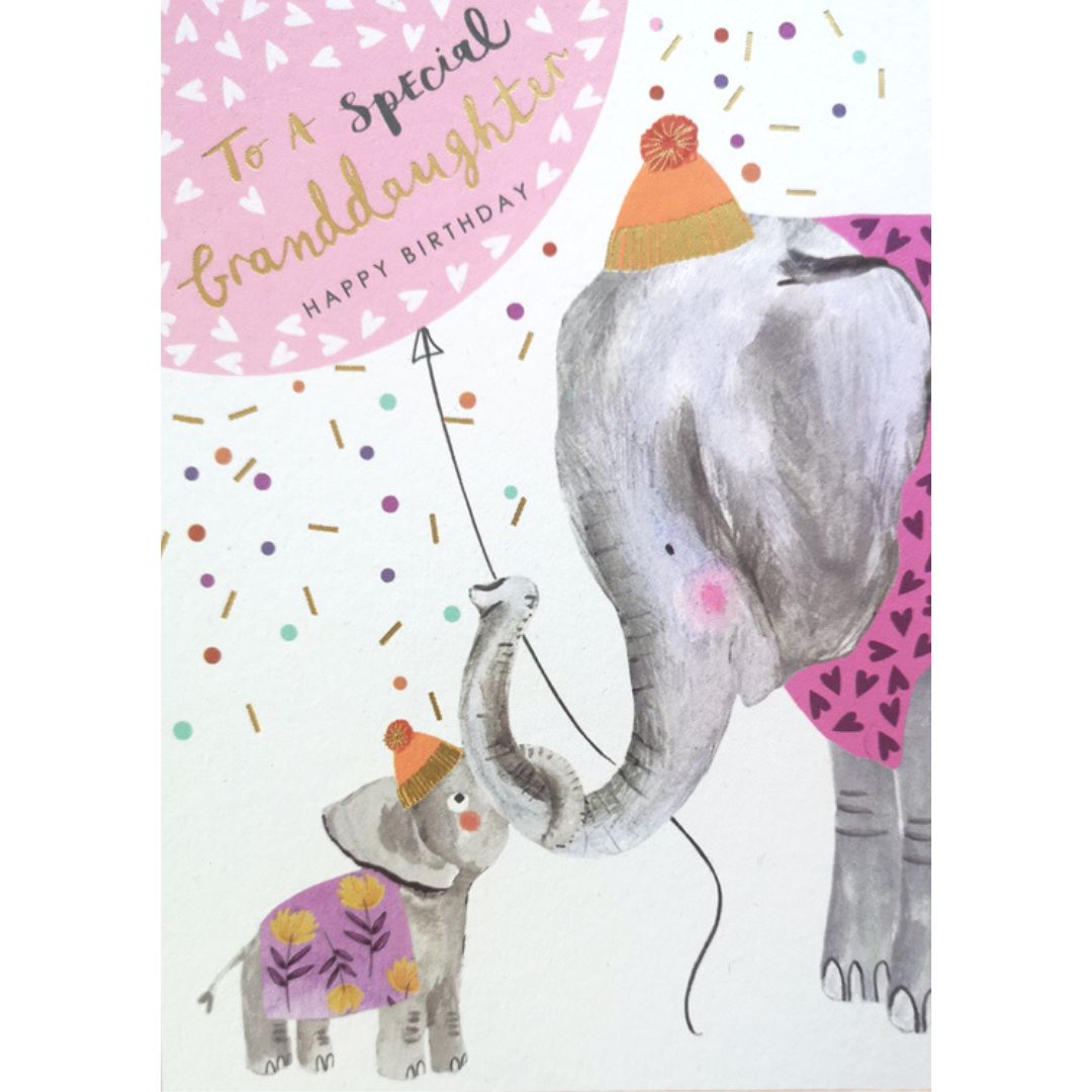 To A Special Granddaughter Happy Birthday' Greeting Card