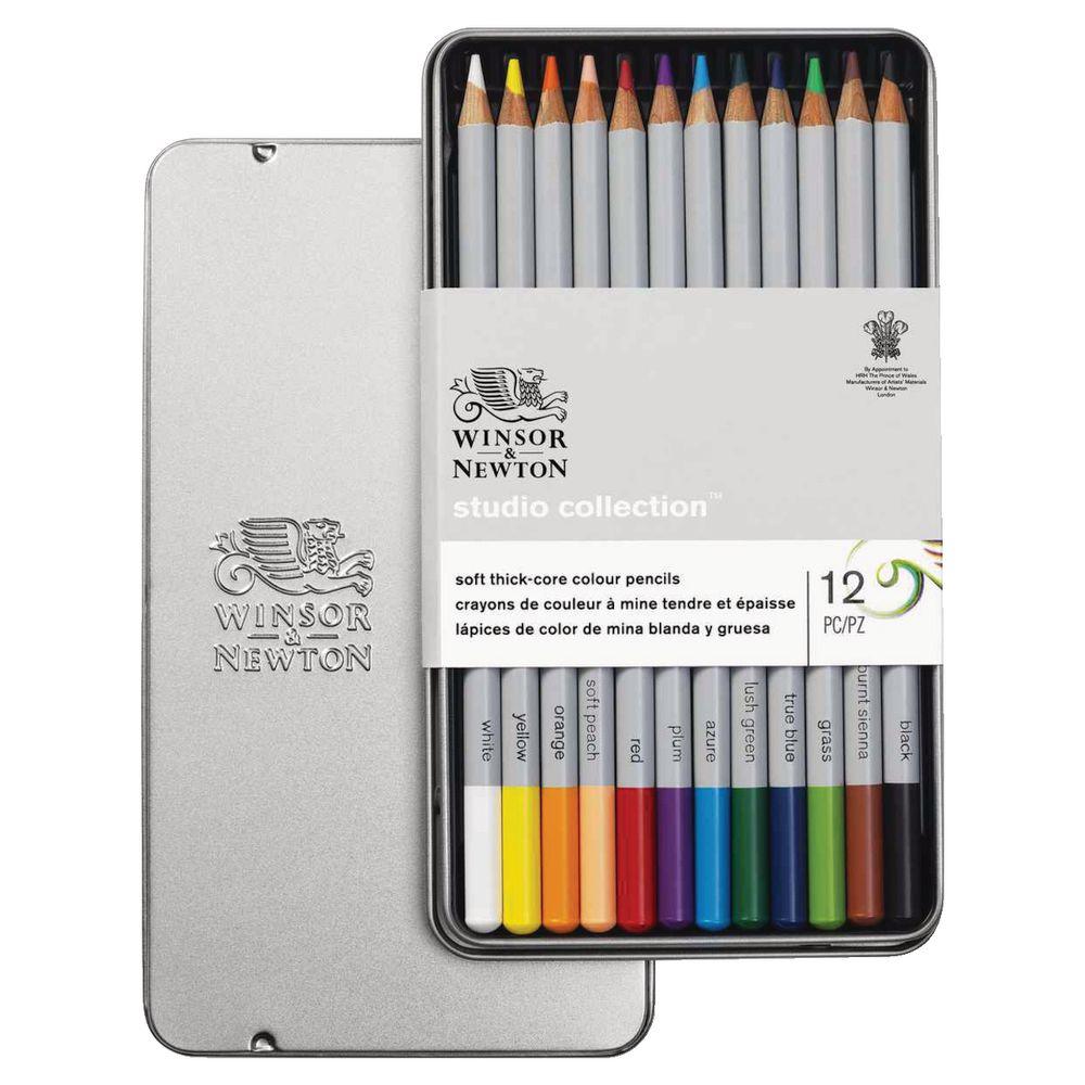 W & N Studio Collection Precision Pencil Coloured X12