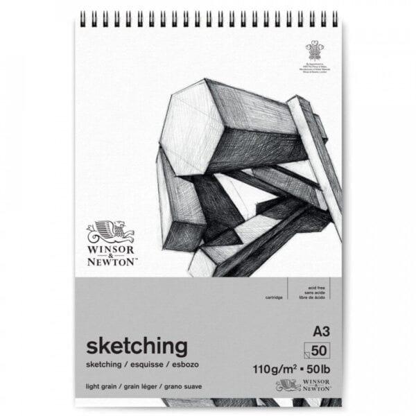 W & N 110g Sketching Light Grain Pad A3