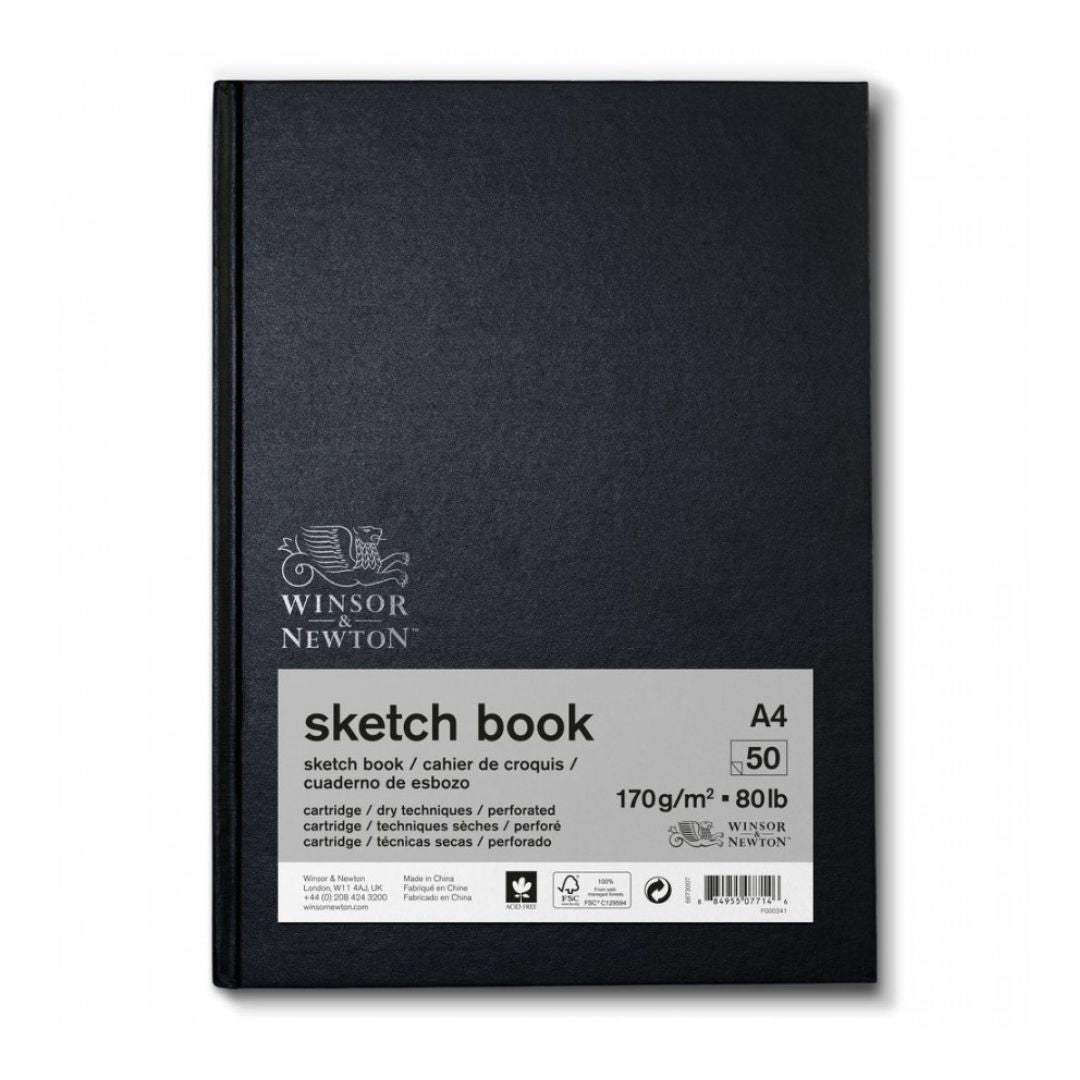 W & N A4 Hardbound Sketchbook 170gsm