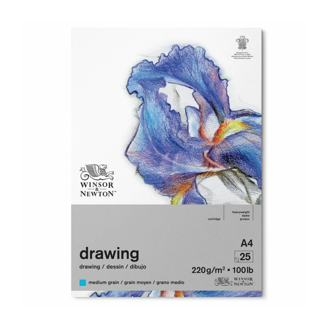 W & N 220g Drawing Medium Grain Pad A4