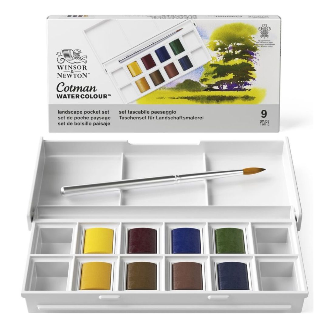 W & N Cotman Watercolour Landscape Pocket Set