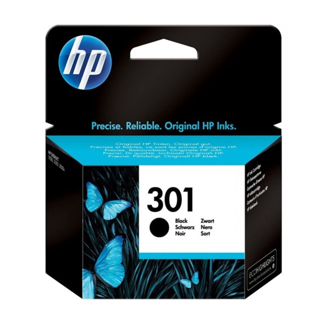 HP Ink Cartridge - 301 Black 170 Pages