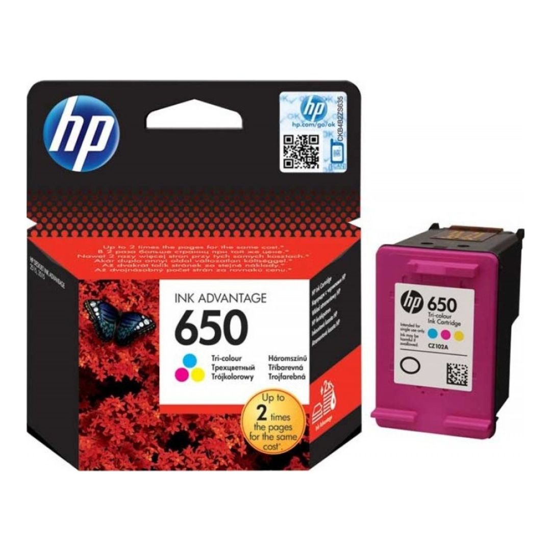 HP Ink Cartidge 650 - Three Colour 200 Pages