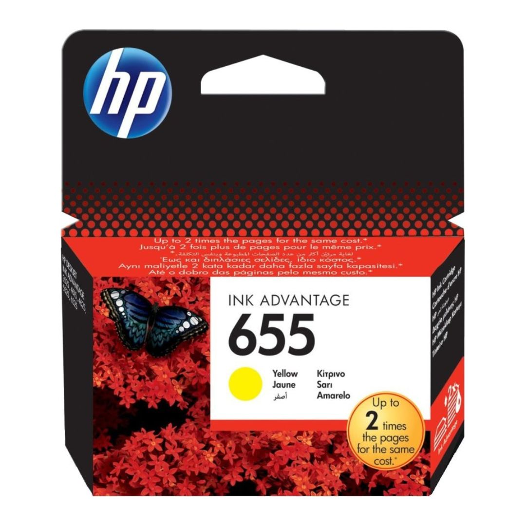 HP Ink Cartidge 655 - Yellow 600 Pages