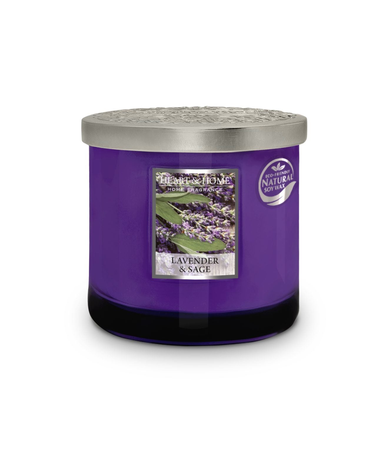 H&H Lavender & Sage Two Wick Ellipse Candle