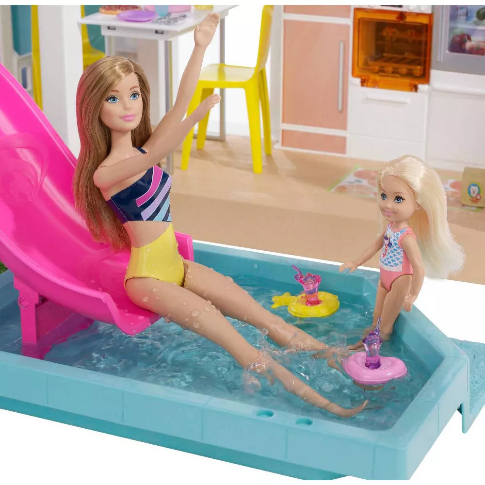 Barbie - DreamHouse with Pool, Slide, Elavator, Lights & Sounds