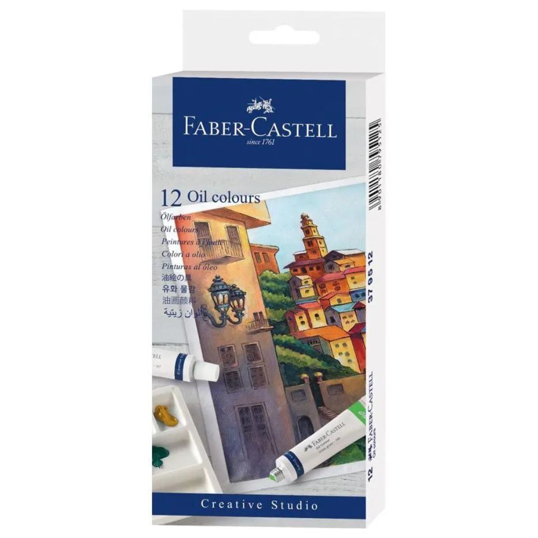 Faber-Castell Oil colours Cardboard Wallet of 12 20ml tube