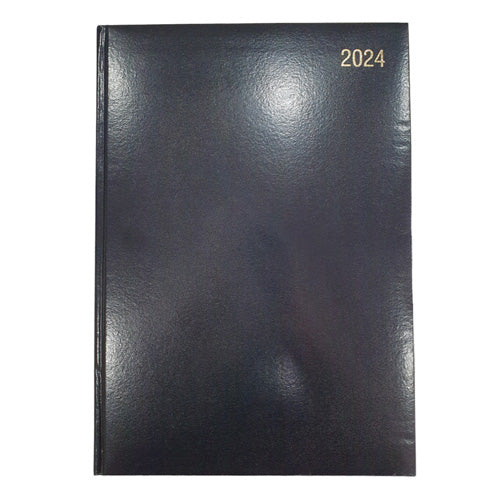 A4 Hardbound Diary - Black (1 day per page)