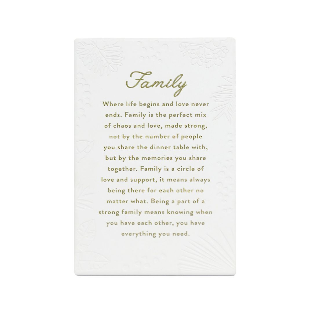 Splosh Precious Family Quote 100mm x 160mm