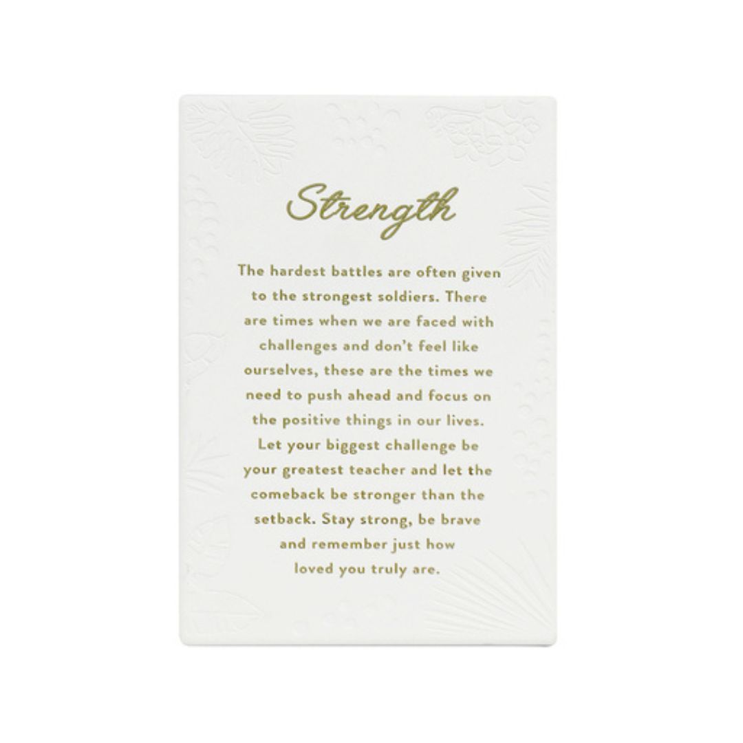 Splosh Precious Strength Quote 100mm x 160mm