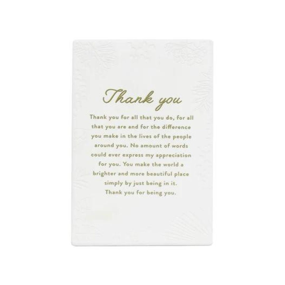 Splosh Precious Thanks Quote 100mm x 160mm