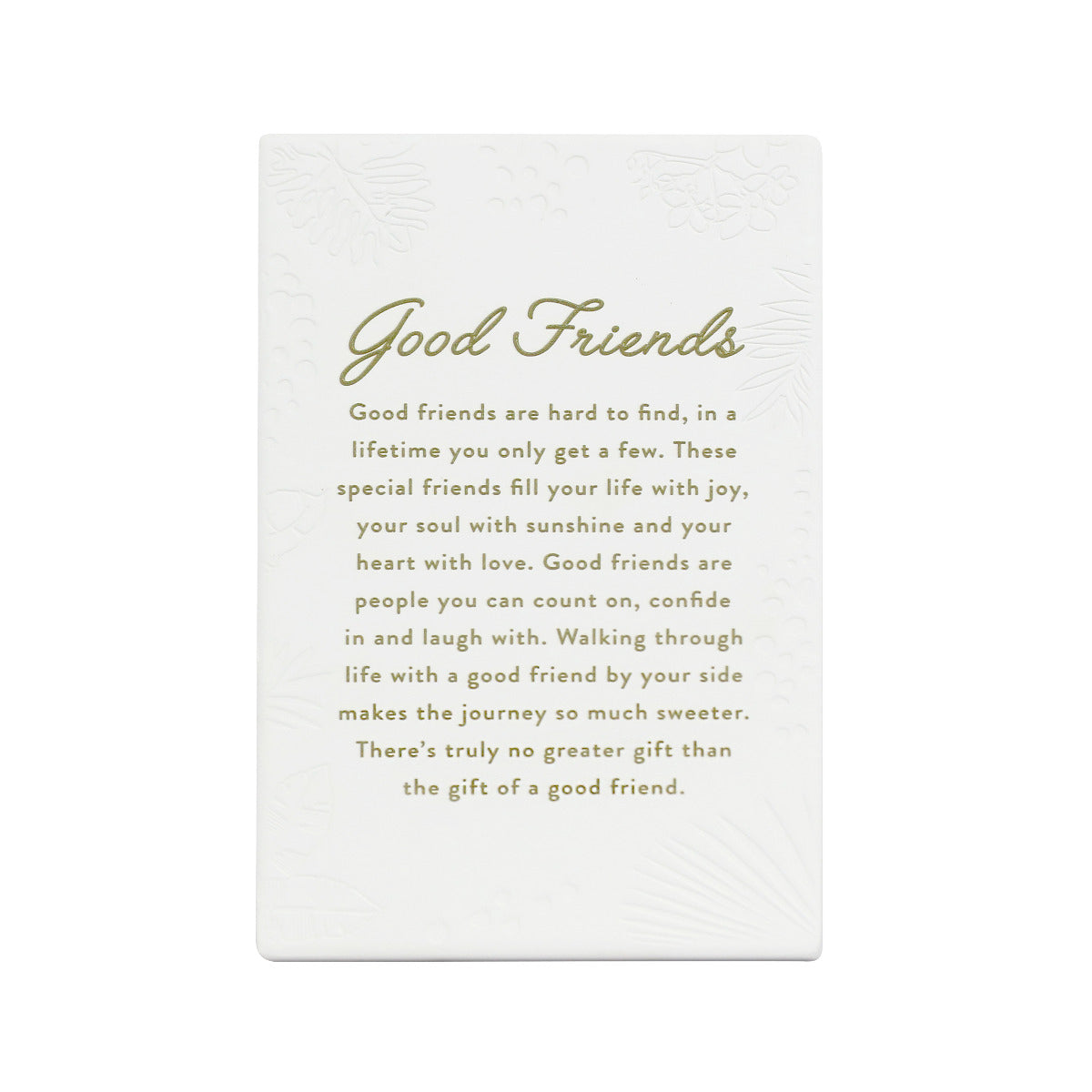 Splosh Ceramic Verse - Good Friends  10o x 160mm