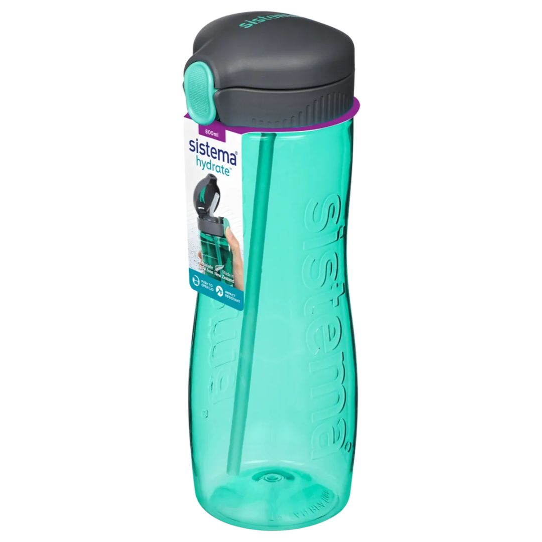 Sistema Hydrate Quick Flip Bottle 800 ml - Various Colours - Green