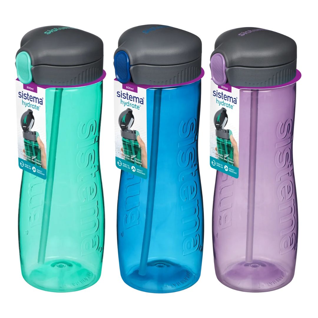 Sistema Hydrate Quick Flip Bottle 800 ml - Various Colours - Green