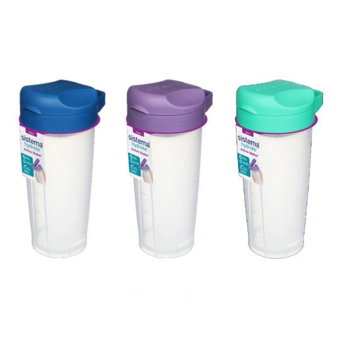 Sistema Active Shaker 750ml - Various Colours - Purple