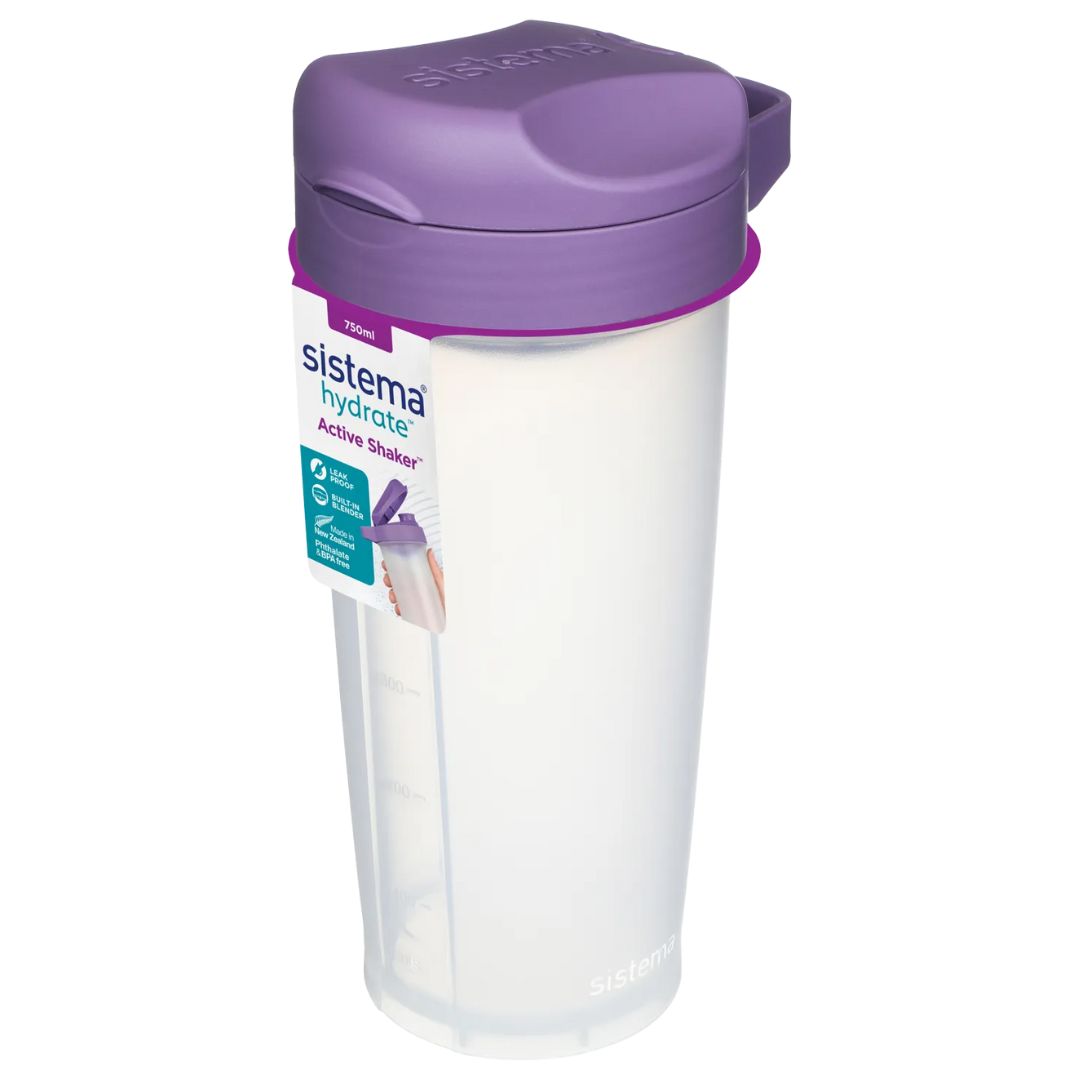 Sistema Active Shaker 750ml - Various Colours - Purple