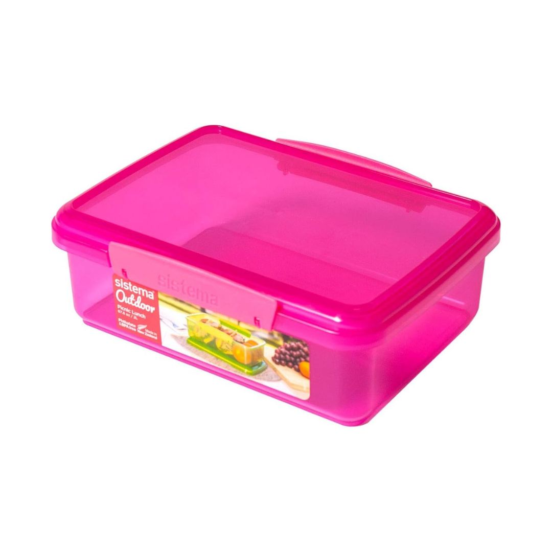 Sistema 2L Rectangular Lunch Range - Various Colours - Turquoise