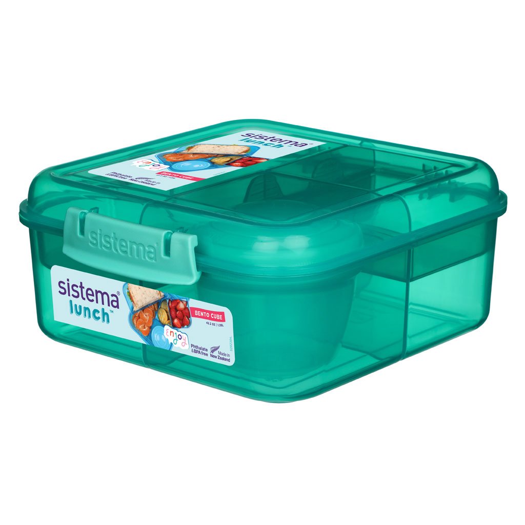 Sistema Lunch box bento cube 1.25 Ltrs - Various Colours - Pink