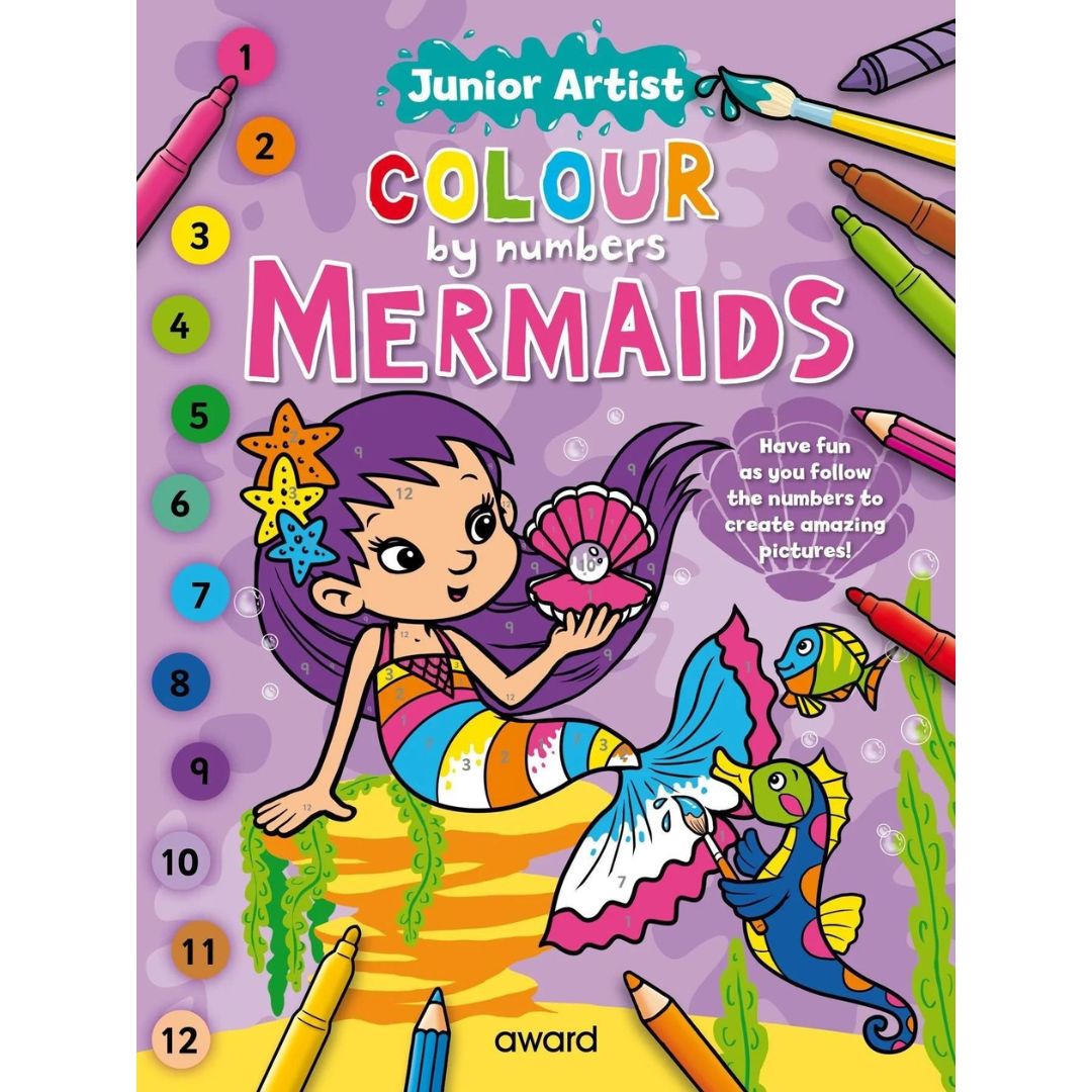 Junior Artist Colour By Number - Mermaids