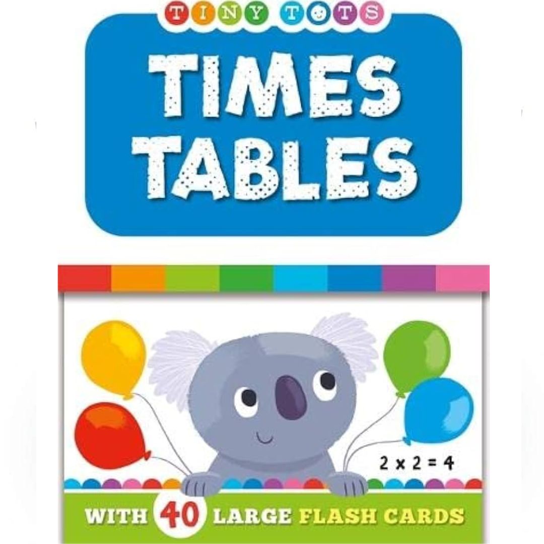 Tiny Tots Time Tables Large Flashcards