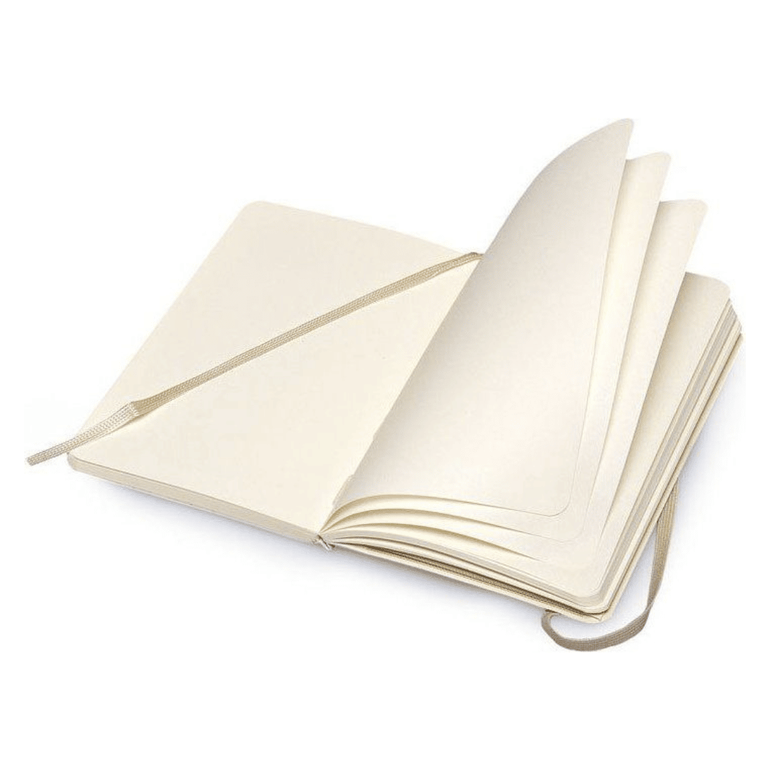 Moleskine Pocket Plain Notebook - Soft Cover, Khaki Beige