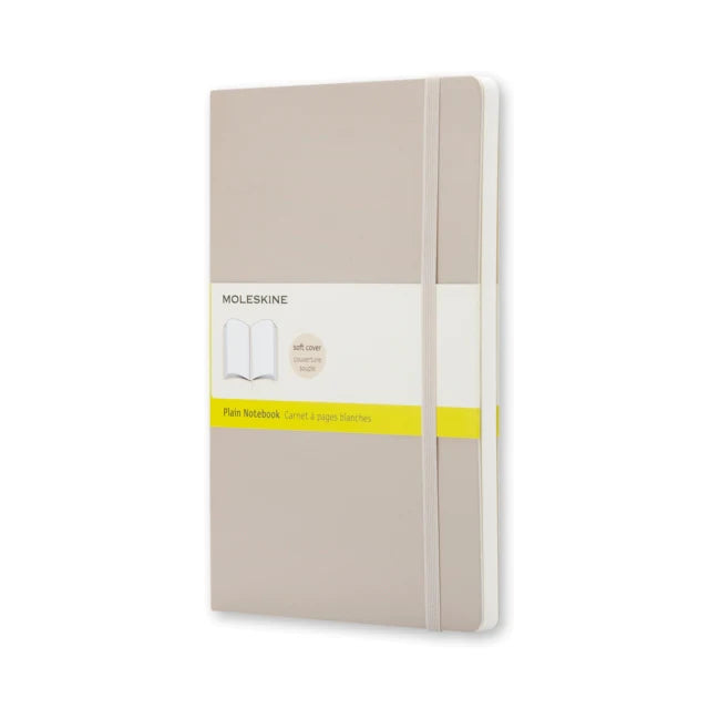 Moleskine Pocket Plain Notebook - Soft Cover, Khaki Beige