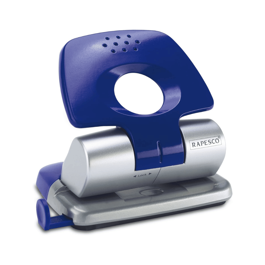 Rapesco Metal Hole Punch Zero-20/Blue