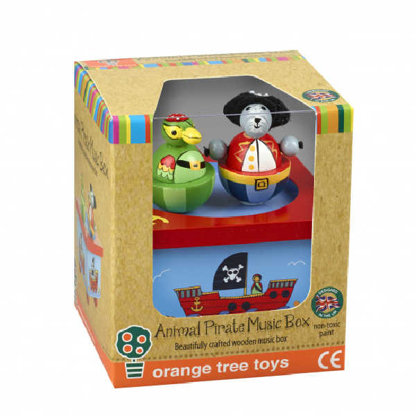 Orange Tree Toys -  Animal Pirate Music Box