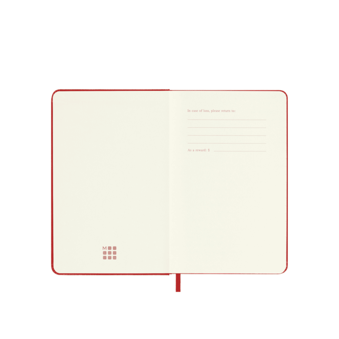 Moleskine Pocket Ruled Notebook - Hard Cover, Scarlet Red