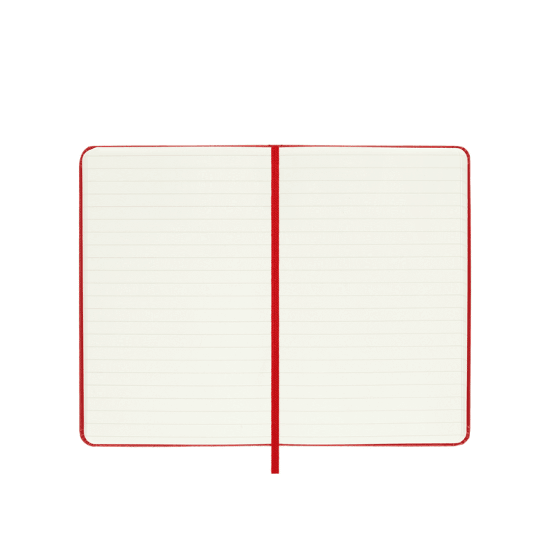 Moleskine Pocket Ruled Notebook - Hard Cover, Scarlet Red