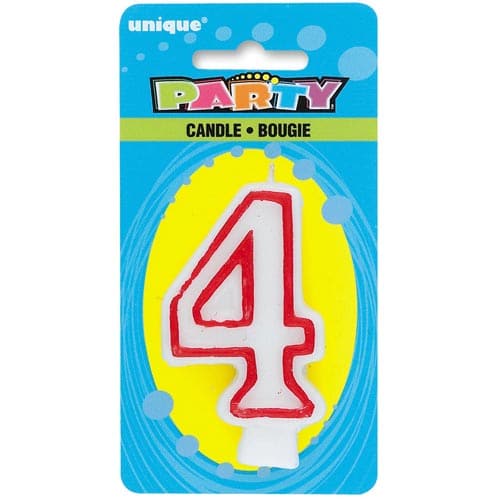 Unique Number Candles - 4