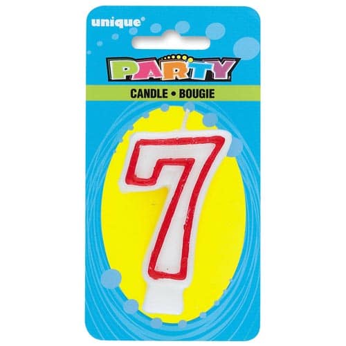 Unique Number Candles - 7