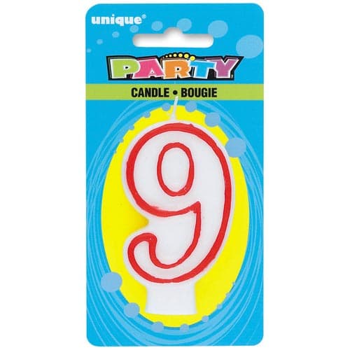 Unique Number Candles - 9