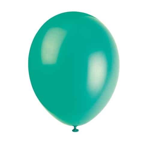 Unique 12" Pearlized Latex Balloons x10 - Fern Green