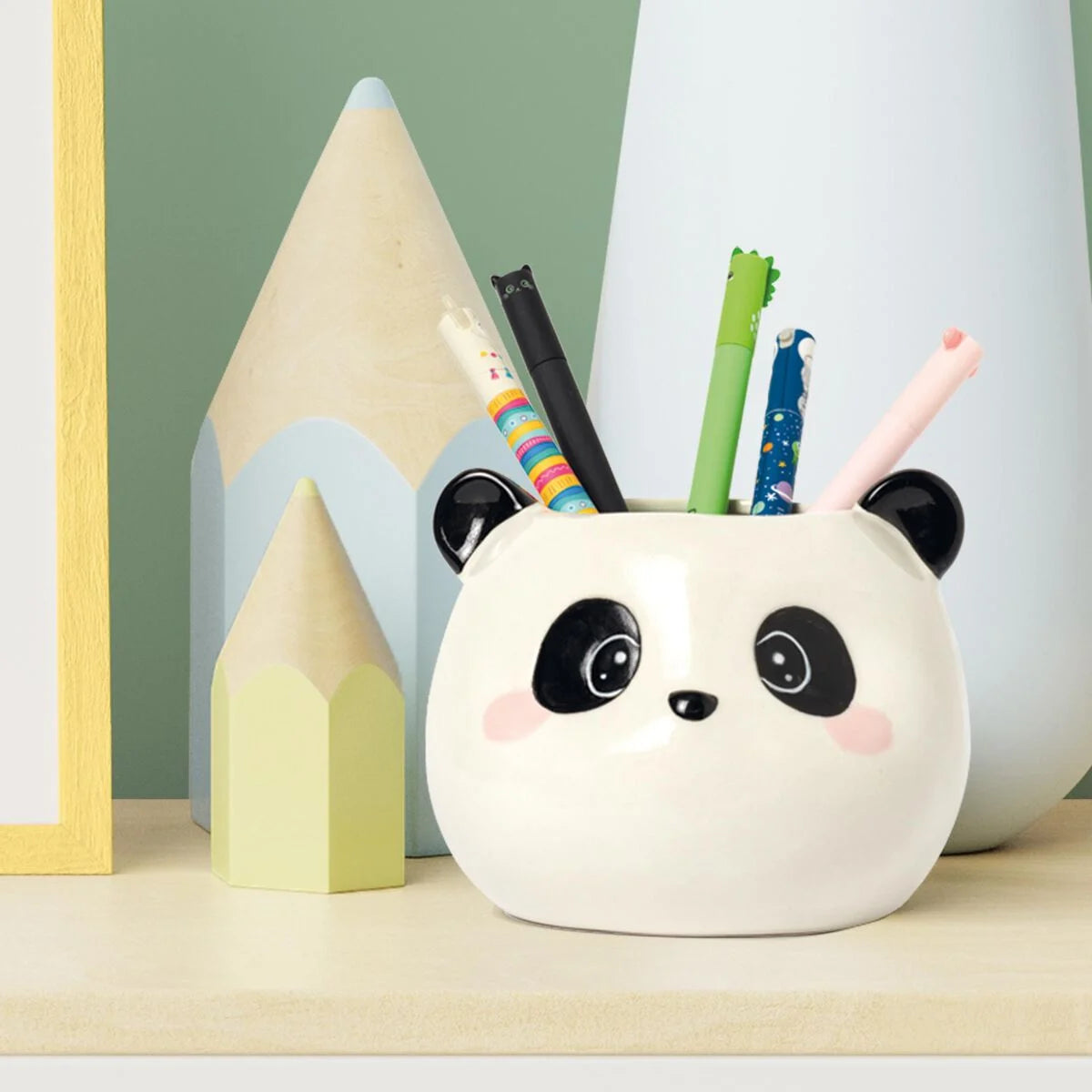 Panda Ceramic Pen Holder