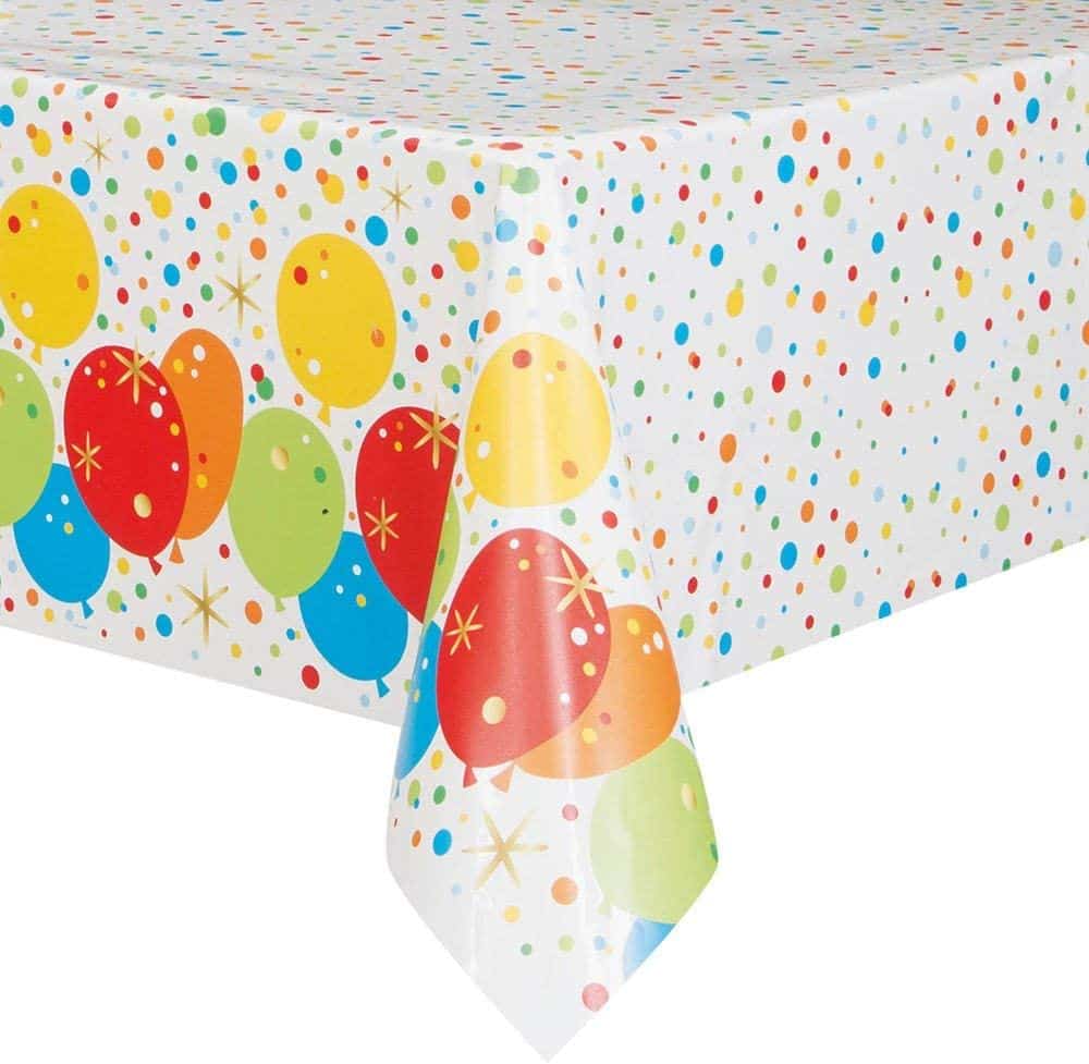 Unique Plastic Table Cover (1.37 x 2.13cm) – Glitzy Party Balloons