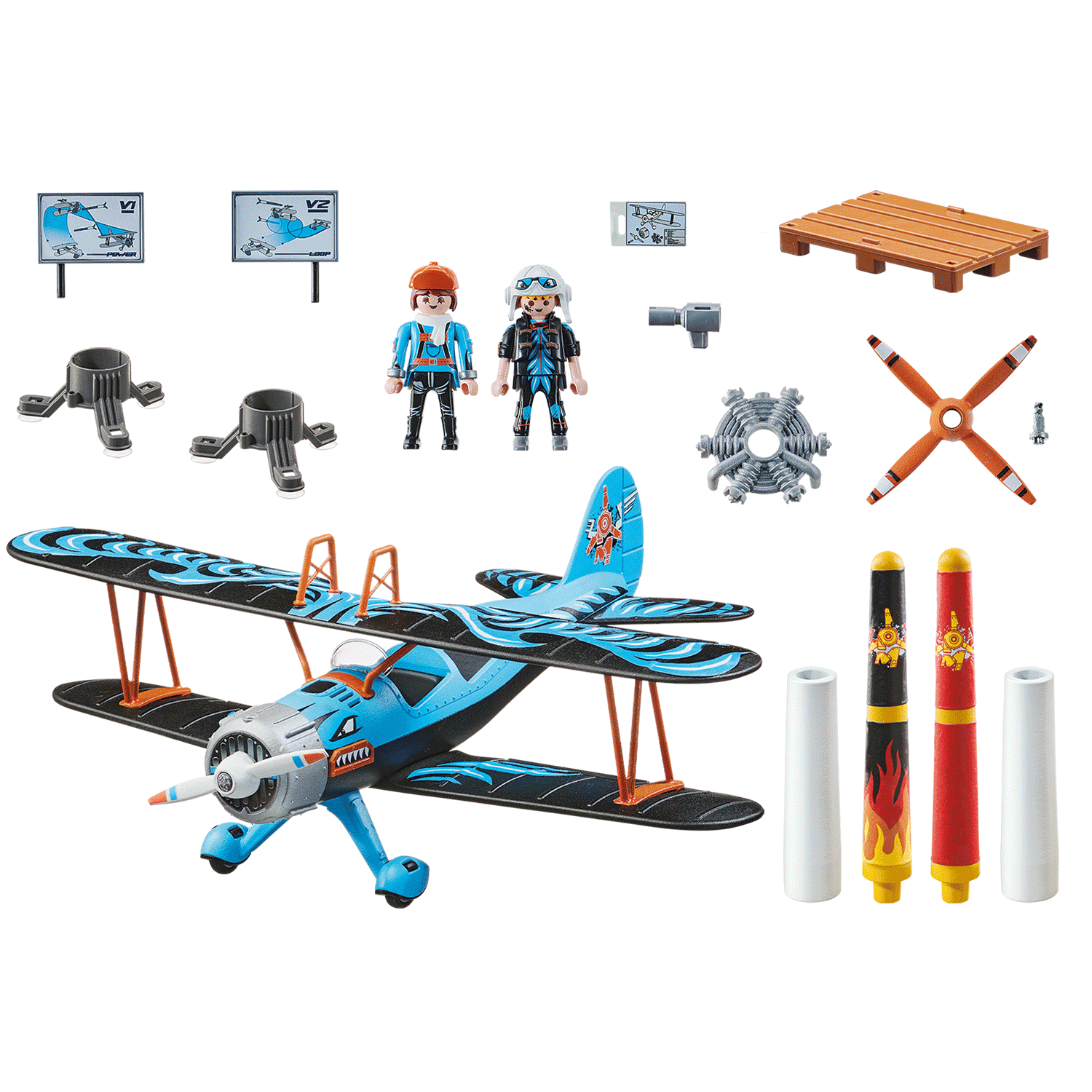 Playmobil 70831 Air Stunt Show Phoenix Biplane