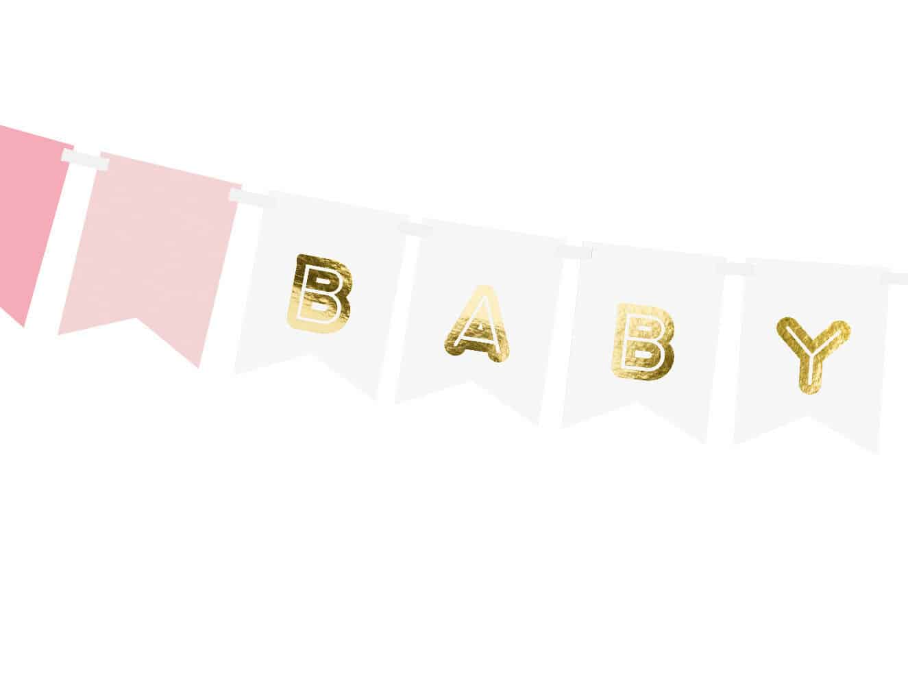 PartyDeco Garland - Baby Girl