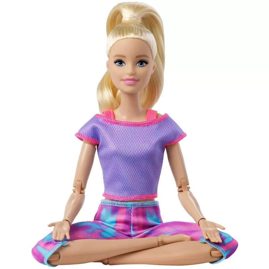 Barbie Made To Move Doll With 22 Flexible Joints &amp; Long Blonde Pon