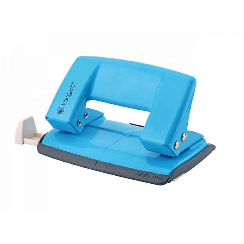 Kangaro Combo Set - Metal Stapler + 2 -Hole Punch, Turquoise